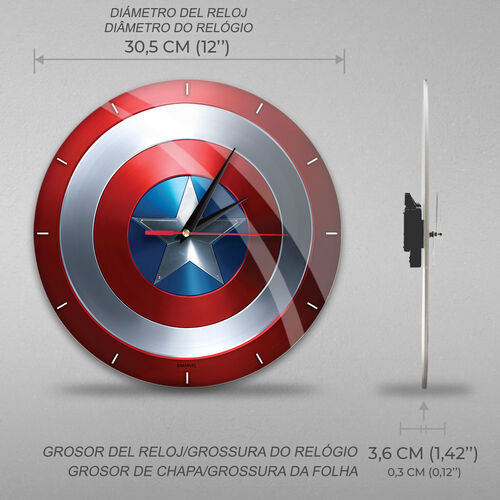 Marvel Captain America wall clock