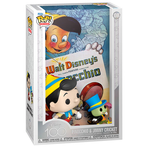 POP figure Movie Poster Disney 100th Pinocchio & Jiminy Cricket