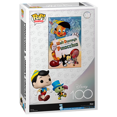POP figure Movie Poster Disney 100th Pinocchio & Jiminy Cricket
