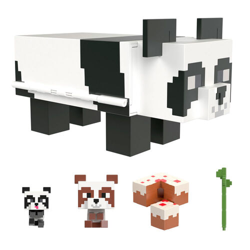 Playset Mob Head Mini Panda Minecraft