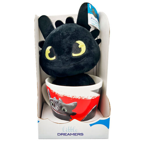 How to Train Your Dragon Toothless Mug + plush toy 18cm