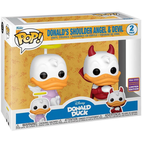 POP pack 2 Disney Donald Duck - Donald Angel & Devil Exclusive