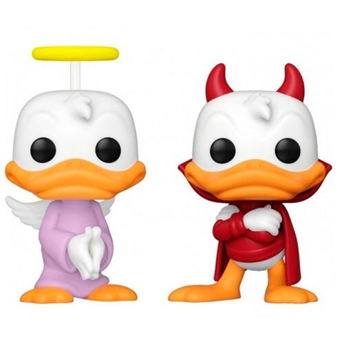 Blister 2 Figuras POP Disney Donald Duck - Donald Angel & Devil Exclusive