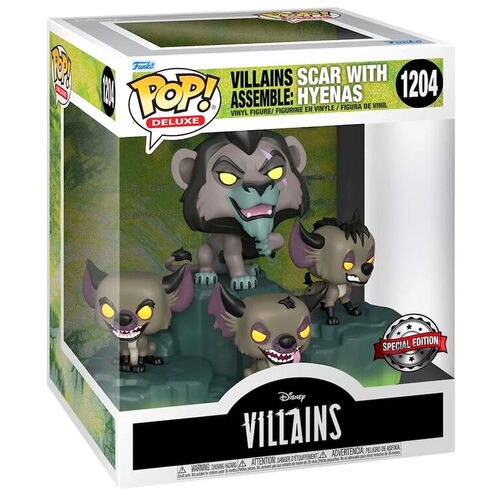 Figura POP Disney Villains Scar with Hyenas Exclusive