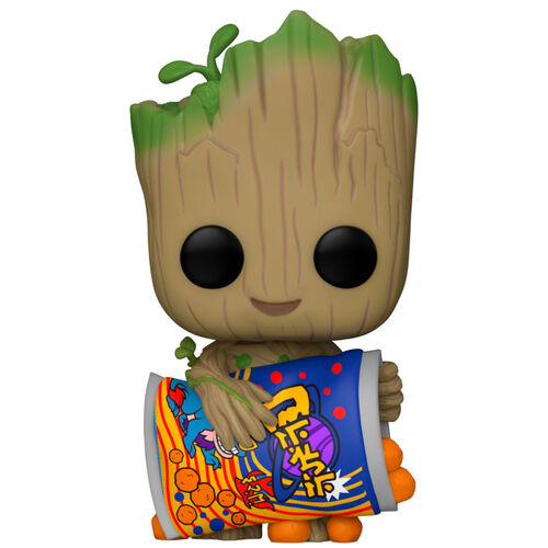 POP figure Marvel I am Groot - Groot with Cheese Puffs