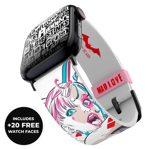 DC Comics Harley Quinn Smartwatch strap + face designs