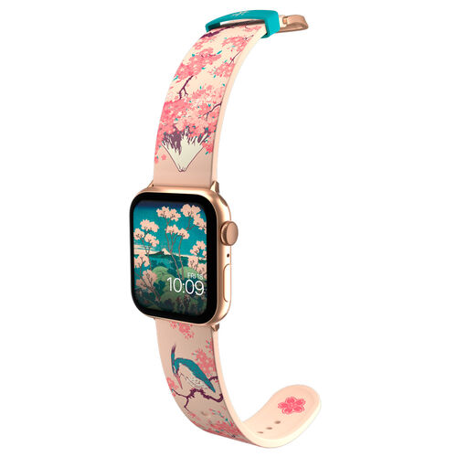 Correa Smartwatch + esferas Cherry Blossom Hokusai