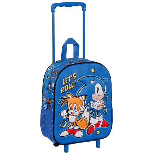 Sonic The Hedgehog Lets Roll 3D trolley 34cm