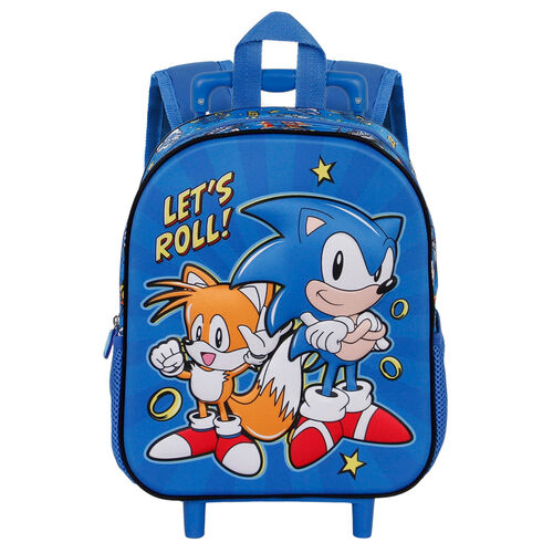 Sonic The Hedgehog Lets Roll 3D trolley 34cm