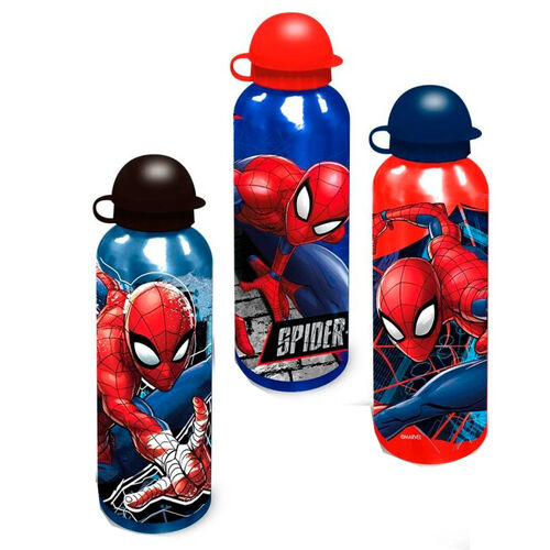 Marvel Spiderman aluminium bottle 500ml assorted