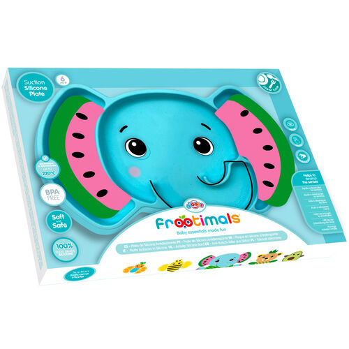 Frootimals Melany Melephant anti-slip silicone plate