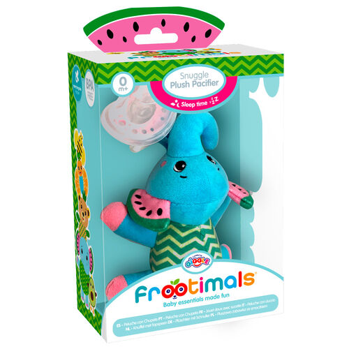 Frootimals Melany Melephant snuggle plush pacifier