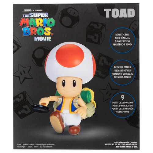 Super Mario Bros The Movie Toad figure 13cm