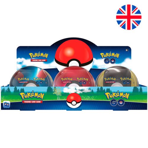 English Pokemon Pokeball Metal tin collectible card game assorted
