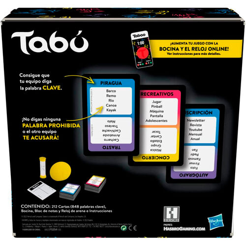 Spanish Tabu board game