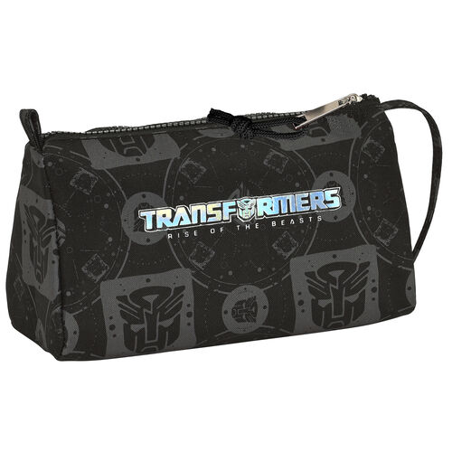 Transformers pencil case with drop-down pocket without stationery
