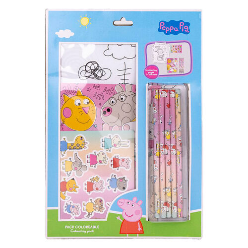 Peppa Pig Colouring stationery set