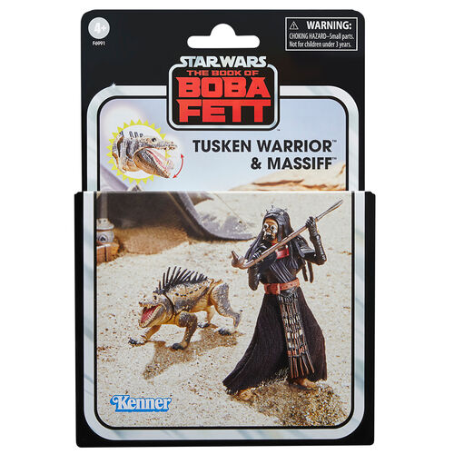 Star Wars The Book of Boba Fett Tusken Warrior & Massiff figures 9,5cm