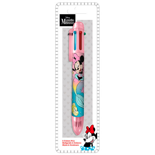 Boligrafo 6 colores Minnie Disney