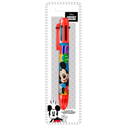 Boligrafo 6 colores Mickey Disney