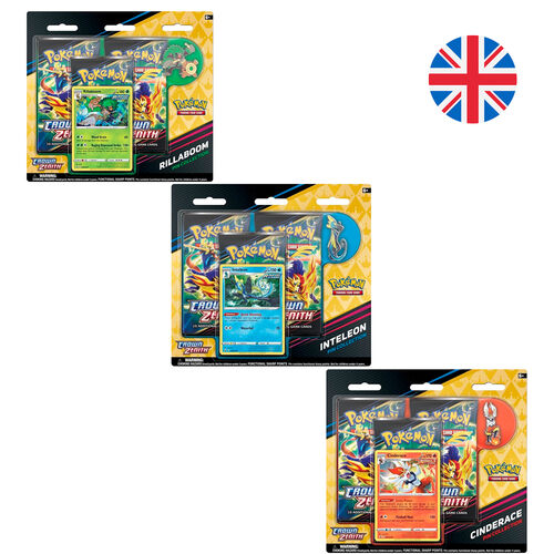 English Pokemon Pin Collection collectible card game blister assorted