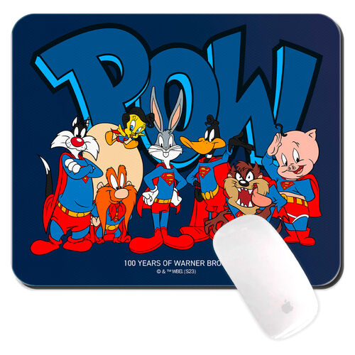 Warner Bros 100th Anniversary Looney Tunes Superman mouse pad