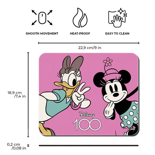 Alfombrilla raton Minnie & Daisy 100th Anniversary Disney