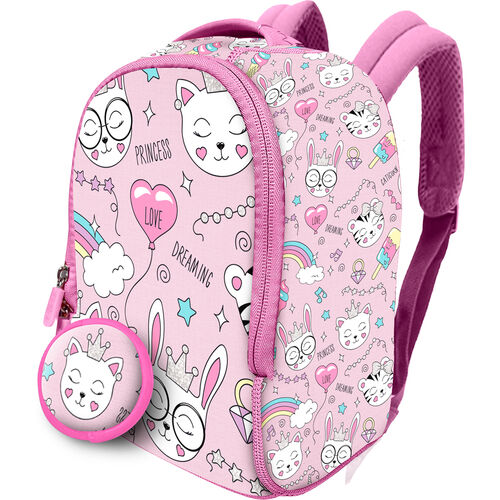 Cats Backpack + purse neoprene backpack 26cm