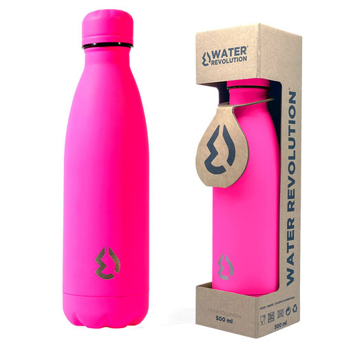 Water Revolution Fluor Pink water bottle 500ml