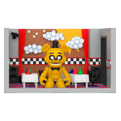 Snaps! playset figure Five Nights at Freddys Golden Freddy with Stage