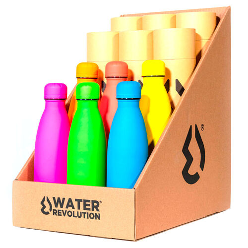 Water Revolution assorted Fluor water bottle 500ml