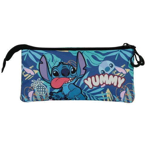 Disney Stitch Yummy triple pencil case