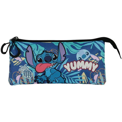 Disney Stitch Yummy triple pencil case