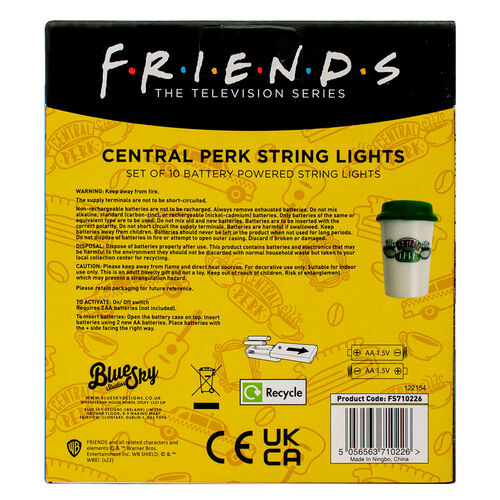 Luces Tazas de cafe Central Perk Friends