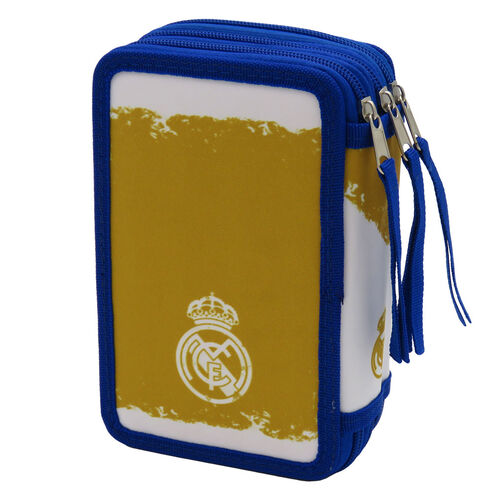 Square Silicone Pencil Case Navy/White - Real Madrid CF