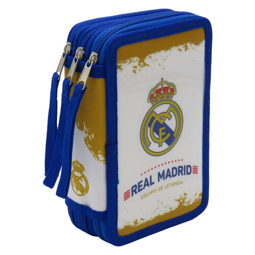 Real Madrid triple filled pencil case