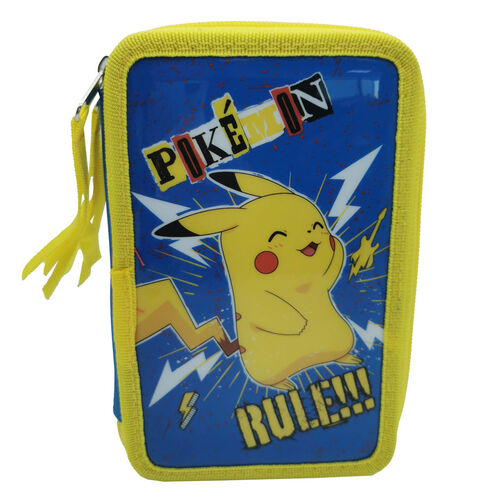 Pokemon triple filled pencil case