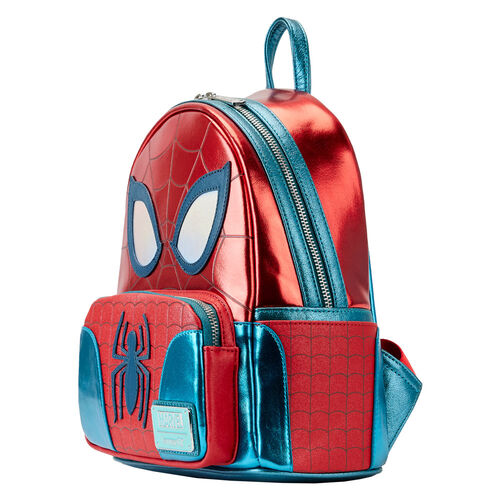 Mochila Metallic Spiderman Marvel Loungefly 25cm
