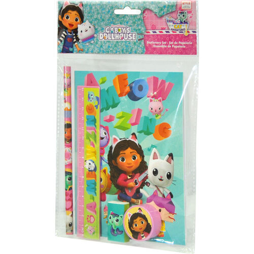 Gabby's - Juego de papelería de casa de muñecas – Paquete de 11 piezas con  carpeta de casa de muñecas de Gabby, cuaderno, borradores, estuche