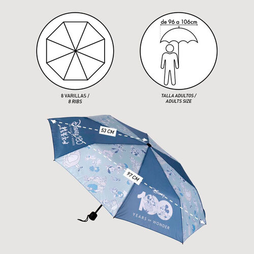 Disney manual folding umbrella 53cm
