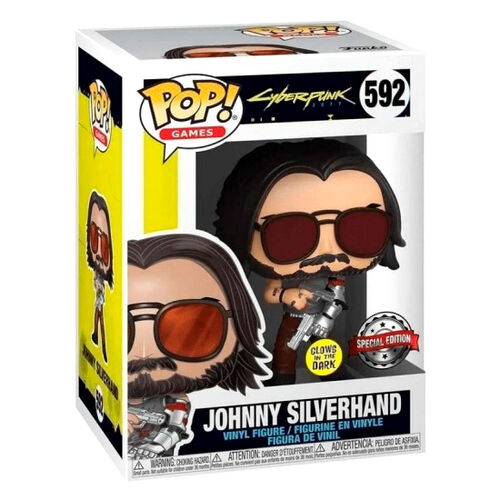 Figura POP Cyberpunk 2077 Johnny Silverhand with Gun Exclusive
