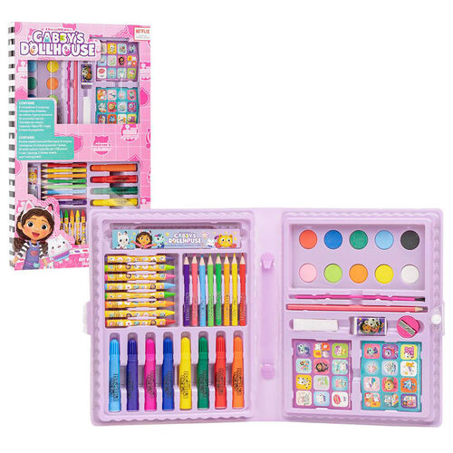 Gabbys Dolls House Colouring stationery set
