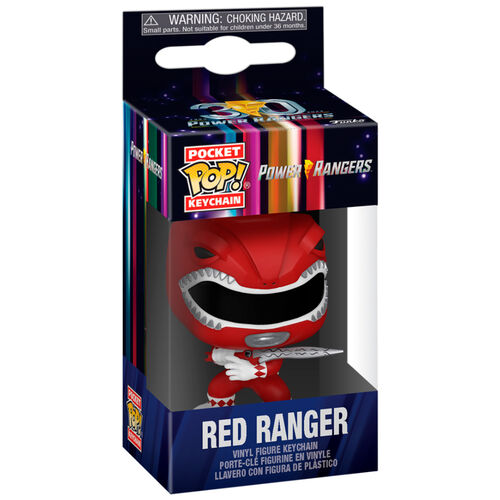 Llavero Pocket POP Power Rangers 30th Anniversary Red Ranger