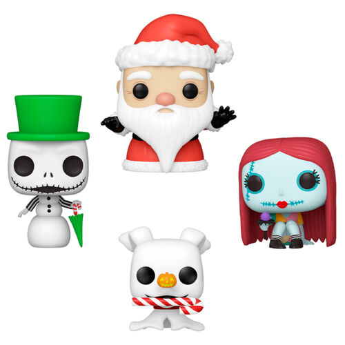 Pocket POP pack 4 figures Disney Nightmare Before Christmas Holiday Exclusive