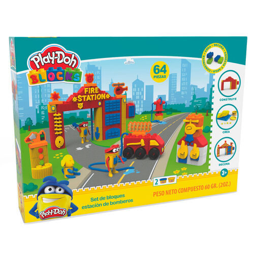 Play-Doh Fire Station Block set