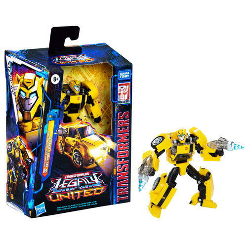 Figura Bumbleebee Animated Universe Deluxe Class Legacy United Transformers 14cm