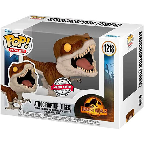 Figura POP Jurassic World 3 Atrociraptor Tiger Exclusive