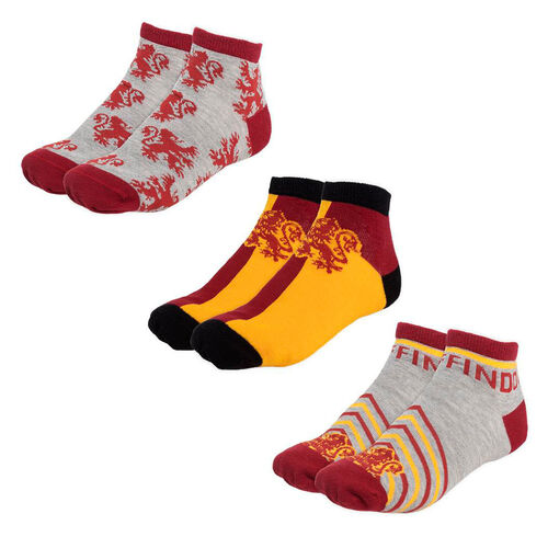 Set 3 calcetines Harry Potter adulto