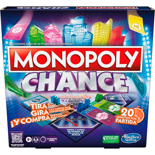 Juego mesa Monopoly Chance espaol