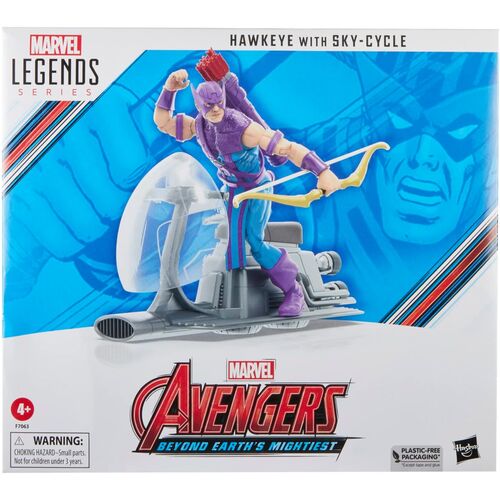 Figura Hawkeye with Sky-Cycle Beyond Earths Mightiest Los Vengadores Avengers Marvel 15cm